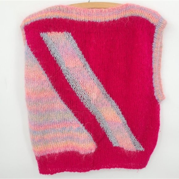 Handknitted Colorblock Sweater Vest Top - Picture 2 of 10